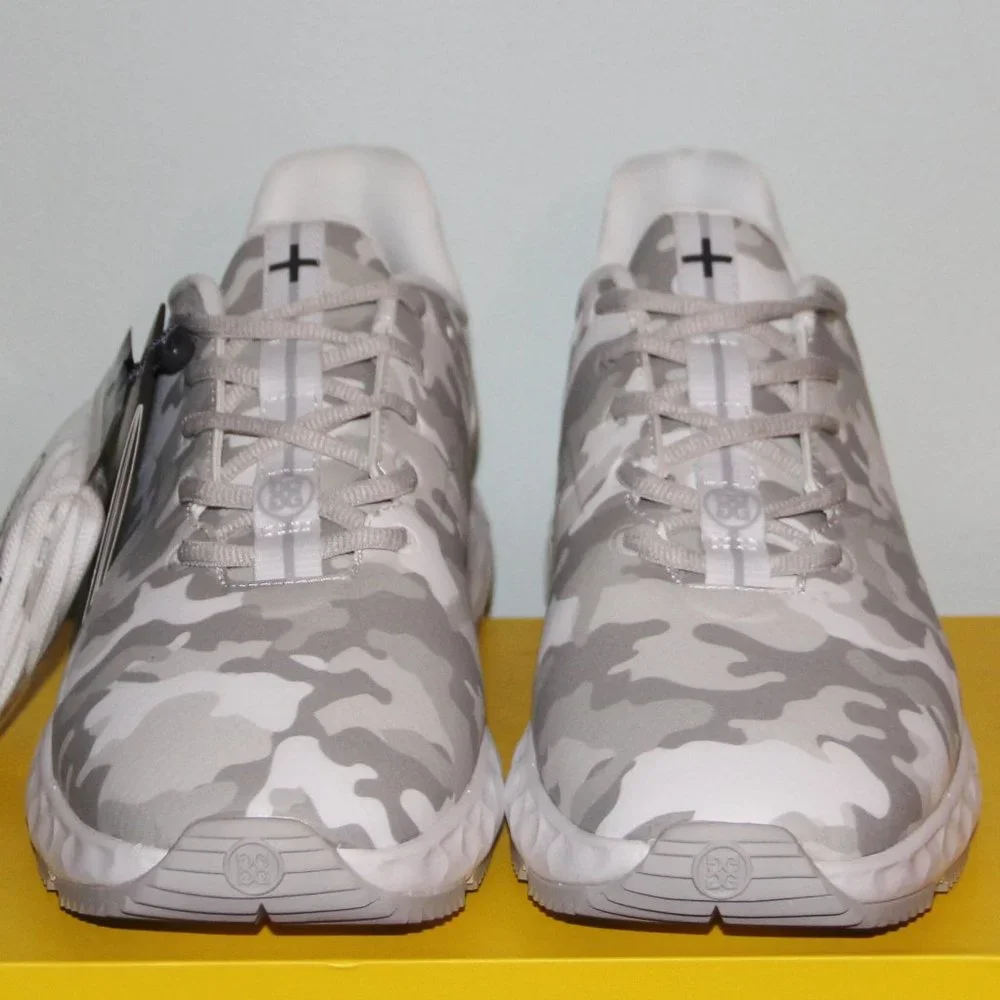 G/FORE Camo MG4+ Golf Shoes Mens 9.5 Snow Grey Waterproof